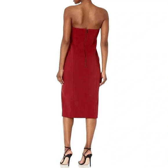 Finders Keepers Lucie Deep Berry Midi Dress NWT - Picture 2 of 11